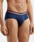 Jockey Cotton Elastane Printed Brief | Navy Print