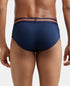 Jockey Cotton Elastane Printed Brief | Navy Print