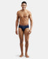 Jockey Cotton Elastane Printed Brief | Navy Print