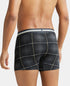 Jockey Cotton Stretch Printed Trunk with Ultrasoft Waistband | Black