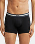 Jockey Cotton Stretch Printed Trunk with Ultrasoft Waistband | Black