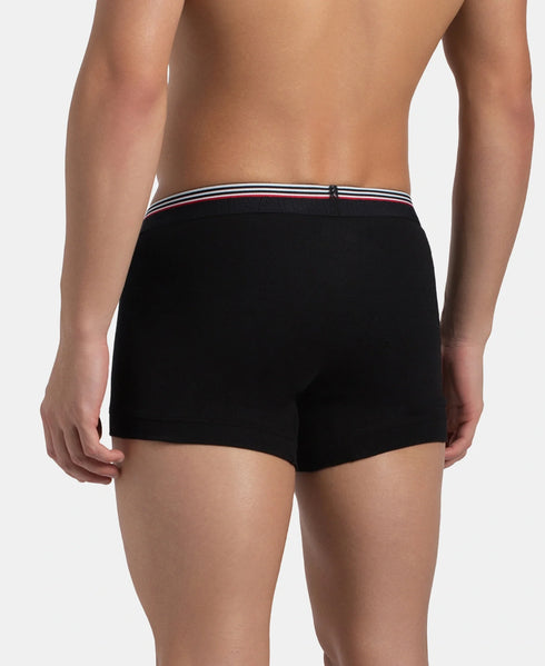Jockey Cotton Ribbed Trunk | New Black