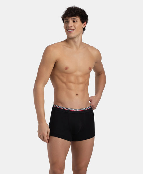 Jockey Cotton Ribbed Trunk | New Black