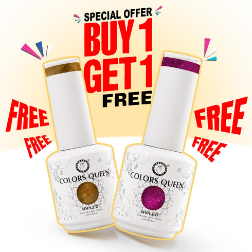 Colors Queen UV LED Soak Off Gel Polish - Glitter Nail Colors | 15 ML