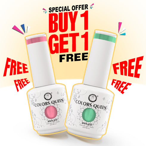 Colors Queen UV LED Soak Off Gel Polish - Nude & Pink Nail Colors | 15 ML