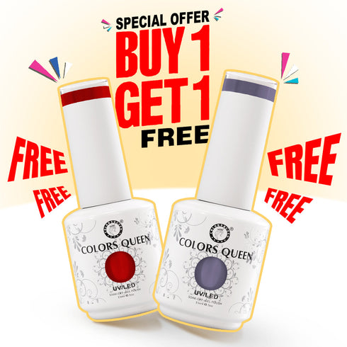 Colors Queen UV LED Soak Off Gel Polish - Red, Maroon & Brown Nail Colors | 15 ML