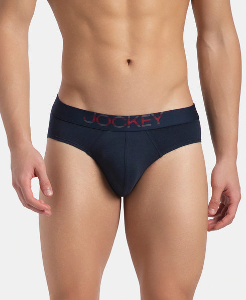 Jockey Stretch Solid Brief with Ultrasoft Waistband | Navy