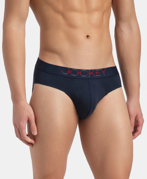 Jockey Stretch Solid Brief with Ultrasoft Waistband | Navy