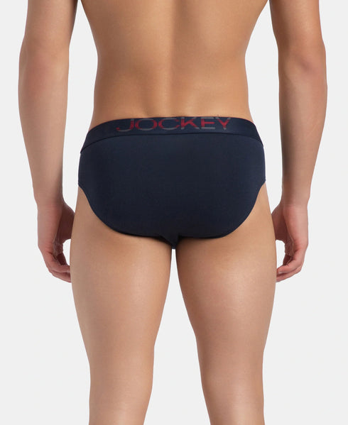 Jockey Stretch Solid Brief with Ultrasoft Waistband | Navy