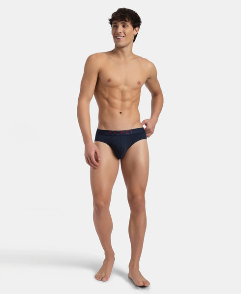 Jockey Stretch Solid Brief with Ultrasoft Waistband | Navy