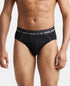 Jockey Cotton Solid Brief with Ultrasoft Waistband | Black