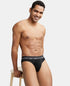 Jockey Cotton Rib Solid Brief with Ultrasoft Waistband | Black