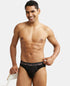 Jockey Cotton Rib Solid Brief with Ultrasoft Waistband | Black | Pack of 2