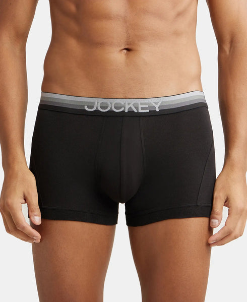 Jockey Stretch Solid Trunk with Ultrasoft Waistband | Black