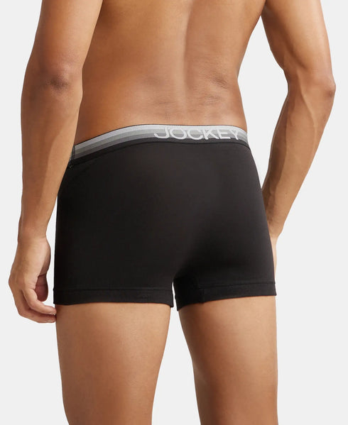 Jockey Stretch Solid Trunk with Ultrasoft Waistband | Black