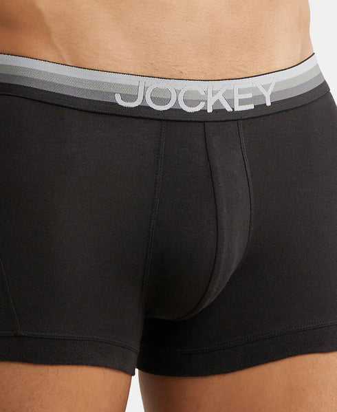 Jockey Stretch Solid Trunk with Ultrasoft Waistband | Black