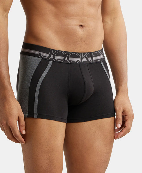 Jockey Stretch Solid Trunk with Ultrasoft Waistband | Black