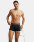 Jockey Stretch Solid Trunk with Ultrasoft Waistband | Black