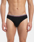 Jockey Cotton Solid Brief with Ultrasoft Waistband | New Black | Pack of 2