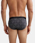 Jockey Cotton Printed Brief with Ultrasoft Waistband | Black