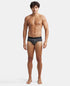 Jockey Cotton Printed Brief with Ultrasoft Waistband | Black