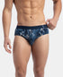 Jockey Cotton Printed Brief with Ultrasoft Waistband | Navy & Nickle | Pack of 2