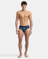 Jockey Cotton Printed Brief with Ultrasoft Waistband | Navy & Nickle | Pack of 2