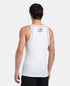 Jockey Super Combed Cotton Rib Square Neck Gym Vest with Graphic Print | White