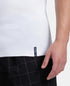 Jockey Super Combed Cotton Rib Square Neck Gym Vest with Graphic Print | White