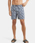 Jockey Super Combed Mercerized Cotton Woven Printed Boxer Shorts with Side Pockets | Nickel