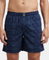 Jockey Super Combed Mercerized Cotton Woven Printed Boxer Shorts with Side Pockets | Navy & Burnt Olive (Pack of 2)
