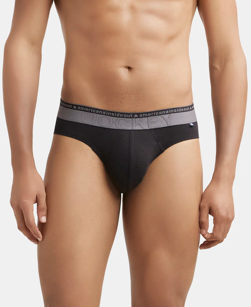Jockey Ultrasoft Waistband Cotton Comfort Brief | Black