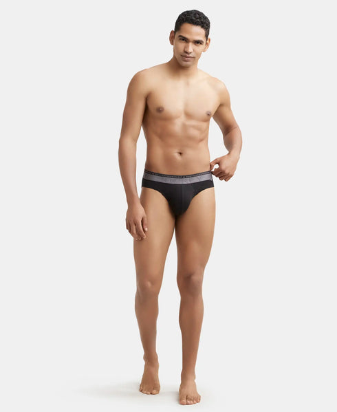 Jockey Ultrasoft Waistband Cotton Comfort Brief | Black