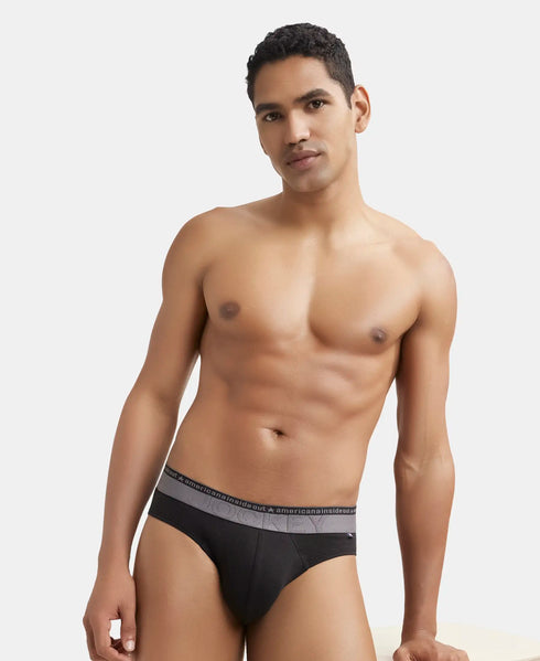 Jockey Ultrasoft Waistband Cotton Comfort Brief | Black