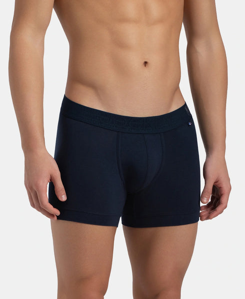 Jockey Ultrasoft Waistband Cotton Comfort Trunk | Navy