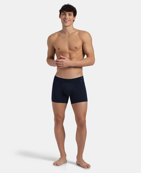 Jockey Ultrasoft Waistband Cotton Comfort Trunk | Navy