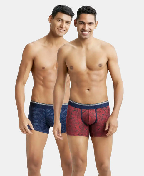Jockey Cotton Elastane Printed Trunk | Assorted Pack
