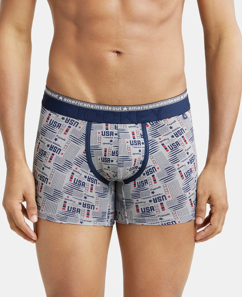 Jockey Cotton Elastane Printed Trunk | Assorted Pack