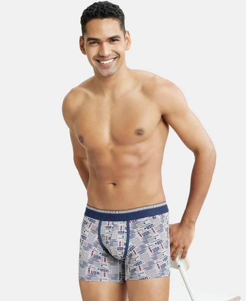 Jockey Cotton Elastane Printed Trunk | Assorted Pack