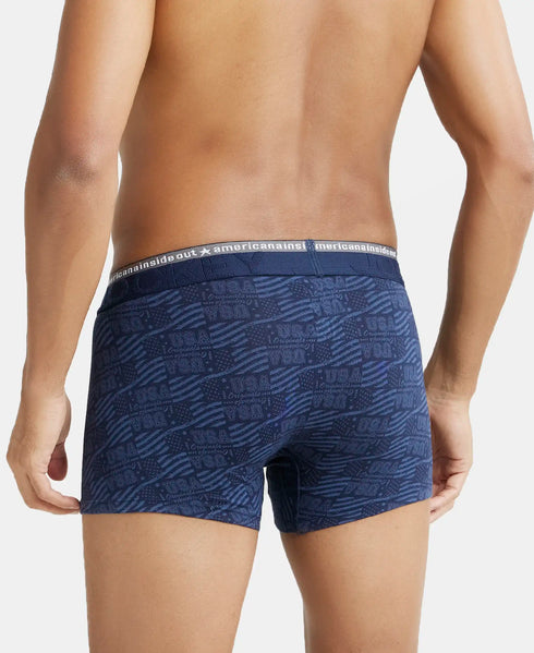 Jockey Cotton Elastane Printed Trunk | Assorted Pack