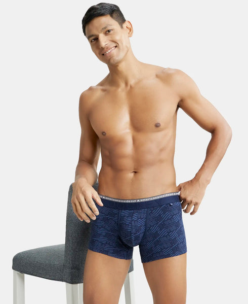 Jockey Cotton Elastane Printed Trunk | Assorted Pack