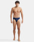 Jockey Cotton Comfort Striped Brief | Navy