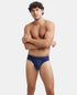 Jockey Cotton Comfort Striped Brief | Navy