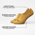 Bummer Unisex No Show Socks - 2 Pack