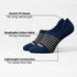Bummer Unisex No Show Socks - 2 Pack