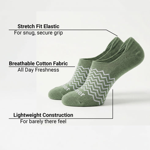 Bummer Unisex No Show Socks - 2 Pack