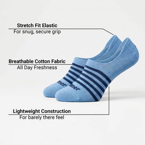 Bummer Unisex No Show Socks - 2 Pack