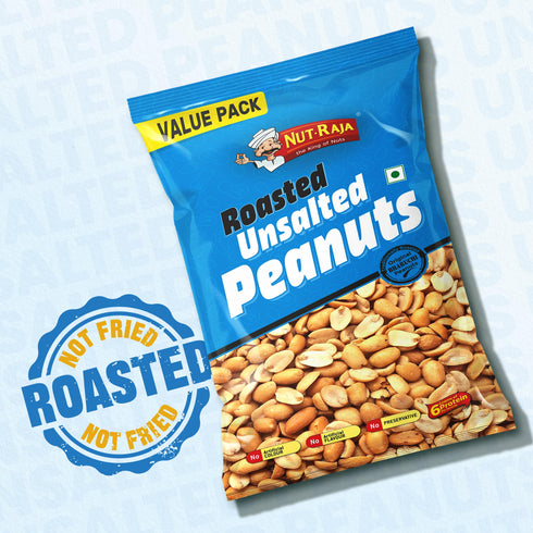Jabsons Foods Unsalted Roasted Peanuts
