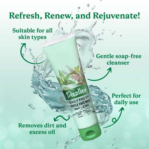 Dazller Cosmetics Daily Fresh Gentle Face Wash - Neem & Tulsi
