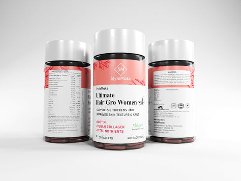 Style Make StyleMake Ultimate Hair Gro Vitamin for Women Premium Formula with Biotin Vegan Collagen from the UK Reduces Hair Loss Promotes Regrowth Enhances Skin & Nail Health 30 Tablets